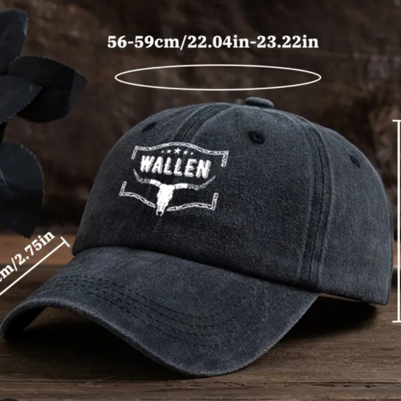 🛍️4 For $15🛍️SHEIN Blue Baseball Hat Logo Design - Picture 8 of 9